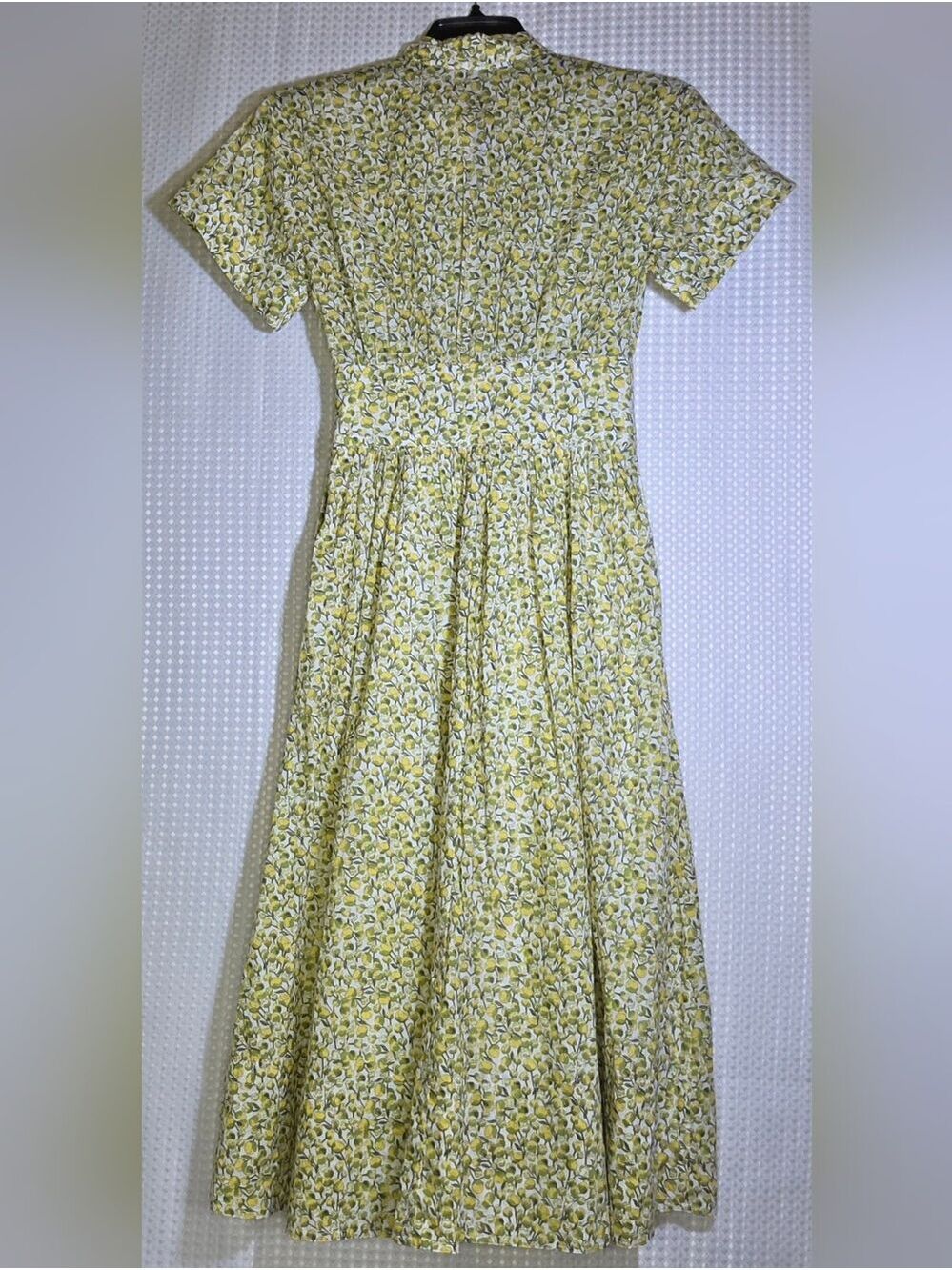 NWT J.Crew x Liberty Fabrics Fitted Waist Midi Shirtdress Eliza's Yellow BY790 - Picture 4 of 15